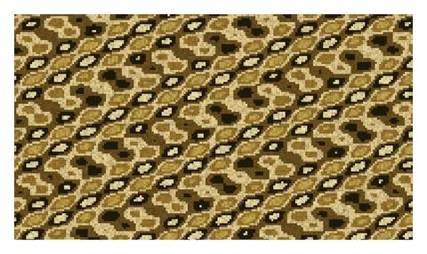 Abstract geometric pattern with repeating organic shapes in brown, gold, an.. Stock Illustration