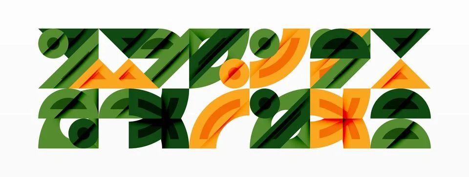 Abstract geometric pattern. Repeating shapes create textured visual effect. Illustrazione stock