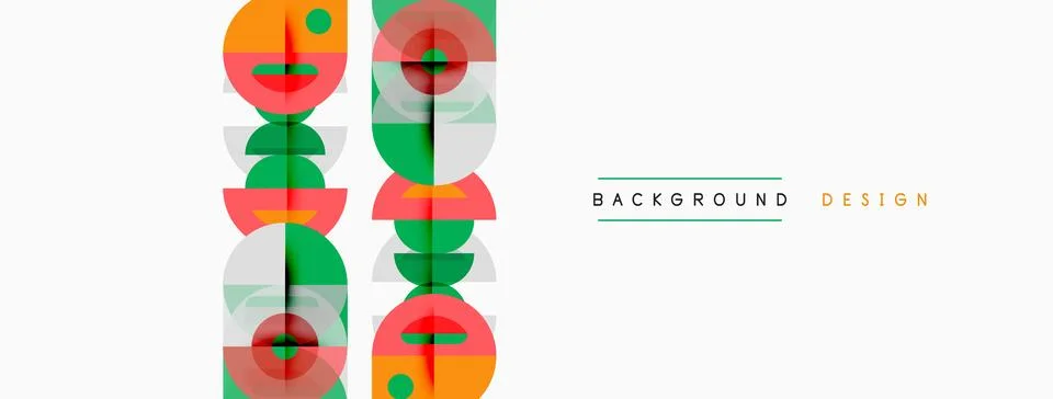 Abstract geometric pattern. Repeating shapes, vibrant colors, modern design. Stock Illustration