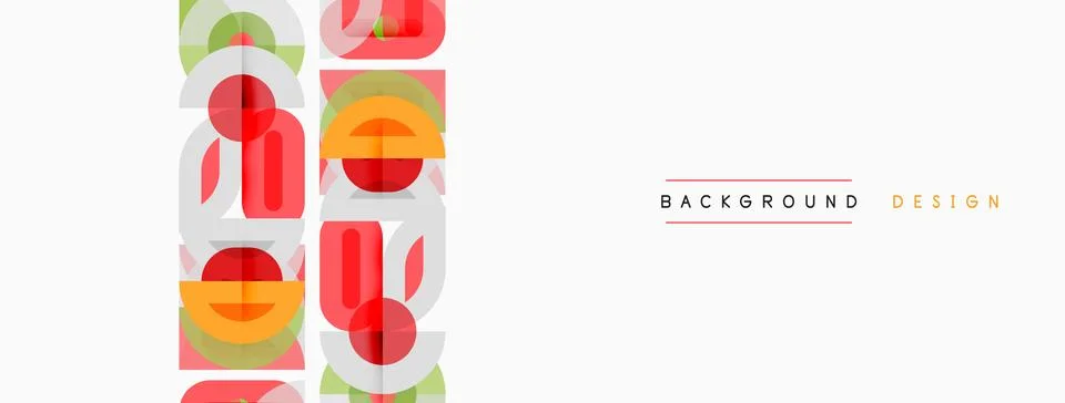 Abstract geometric pattern. Repeating shapes create vertical design. Bright 库存插图