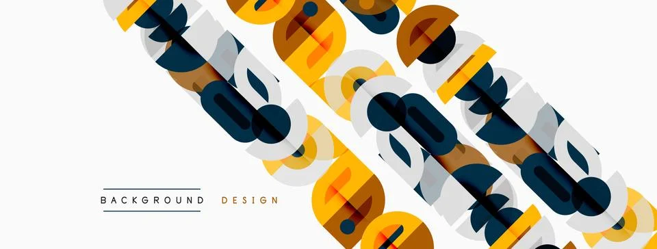 Abstract geometric pattern. Repeating shapes create dynamic visual texture. Stock Illustration