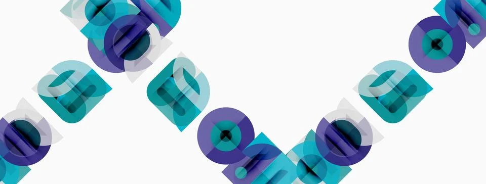 Abstract geometric pattern. Repeating shapes create diagonal lines, using blu 스톡 일러스트