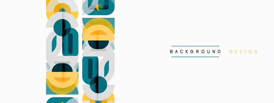 Abstract geometric pattern. Repeating shapes create modern, stylish backgroun 스톡 일러스트