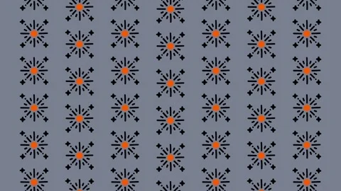 Abstract Geometric Pattern with Repeating Starburst Shapes. Stock Footage 325387466