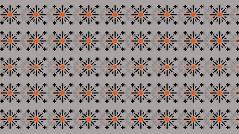Abstract Geometric Pattern with Repeating Starburst Motifs. Video stock 325387470
