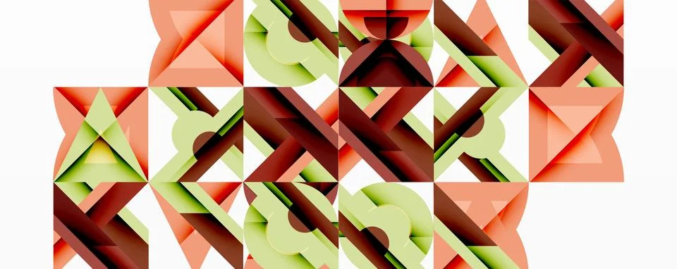 Abstract geometric pattern. Repeating triangular shapes create complex Illustrazione stock
