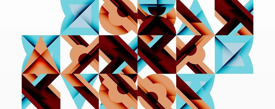 Abstract geometric pattern. Repeating triangular shapes create complex texture. Stock Illustration