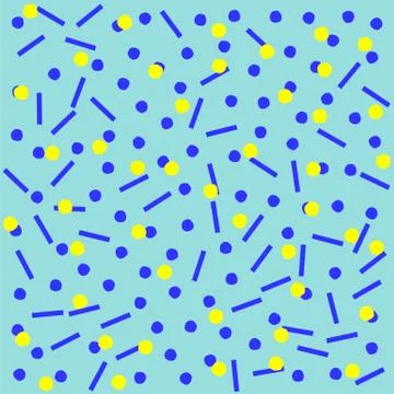 Abstract geometric pattern in retro memphis style. Stock Illustration