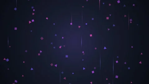 Abstract Geometric Pattern of Rotating Diamonds and Triangles in Purple and.. Stock Footage 348793767