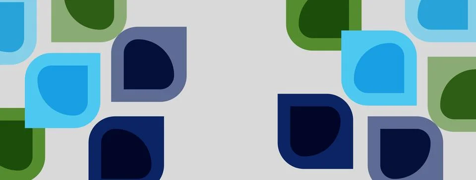 Abstract geometric pattern. Rounded squares overlap, creating vibrant color 스톡 일러스트