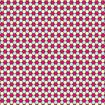 Abstract geometric pattern seamless background of hexagons. Uniform hexagon form Stock Illustration