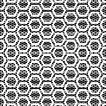 Abstract geometric pattern seamless background of hexagons. Uniform hexagon form Illustrazione stock