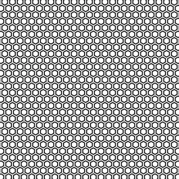 Abstract geometric pattern seamless background of hexagons. Uniform hexagon form Stock Illustration