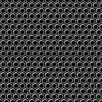 Abstract geometric pattern seamless background of hexagons. Uniform hexagon form Illustrazione stock