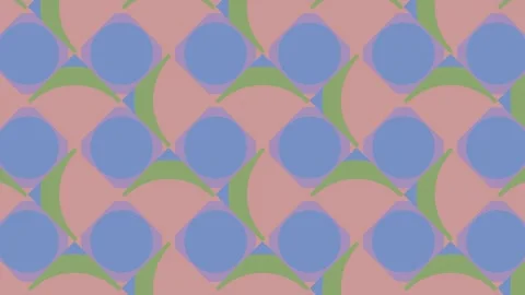 Abstract Geometric Pattern. Seamless Loop Animation in Flat Design Video stock 311773227