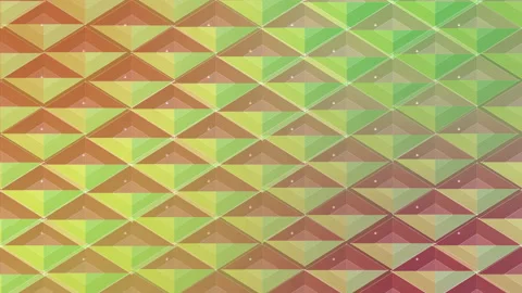 Abstract geometric pattern, seamless loop, mosaic texture, colorful animation Stock Footage 346735904
