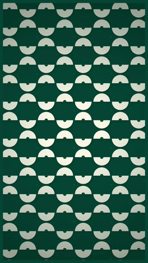 Abstract Geometric Pattern Seamless Loop Animation Teal and White Circles Wav Stock Footage 347696944