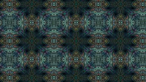 Abstract Geometric Pattern in Shades of Blue and Green Stock Photos