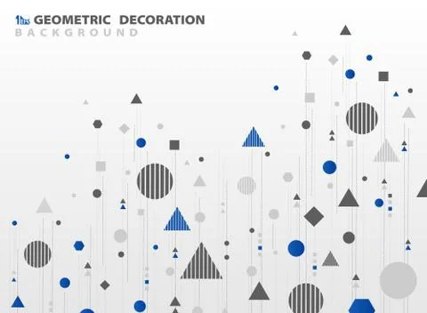Abstract geometric pattern shape design of cover decoration background. Stock-Illustration
