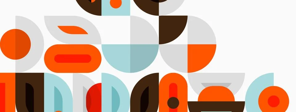 Abstract geometric pattern. Shapes overlap, creating modern visual texture... Stock Illustration