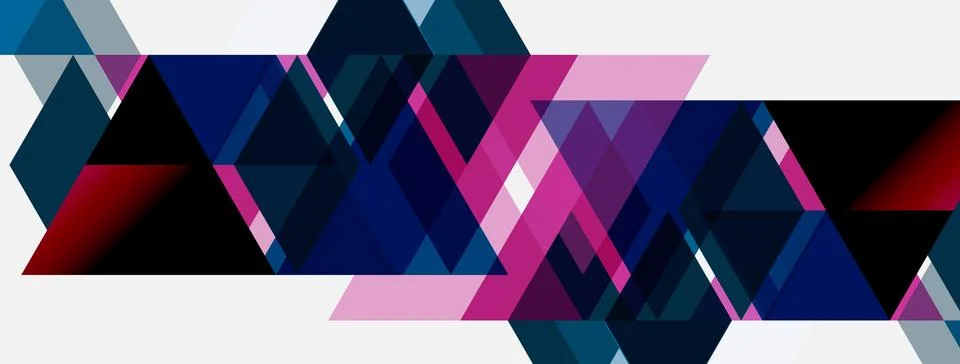 Abstract geometric pattern. Shapes overlap, creating dynamic visual texture. イラスト素材