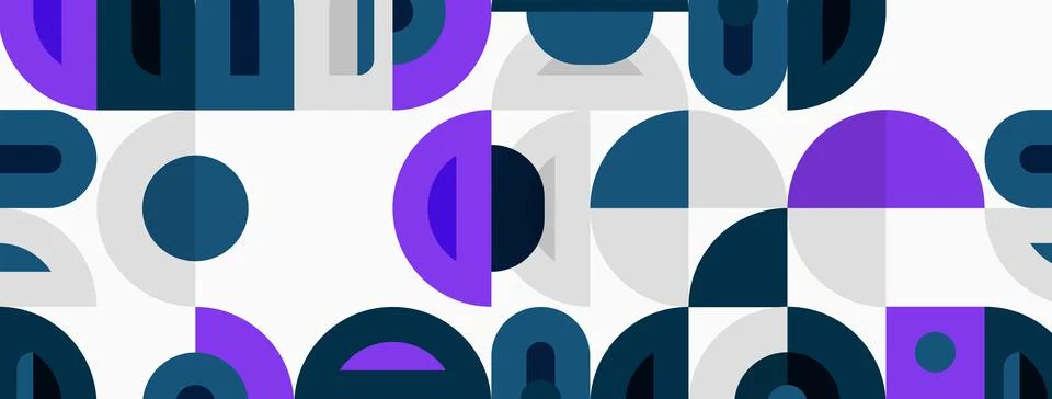 Abstract geometric pattern. Shapes overlap, creating modern visual texture. イラスト素材