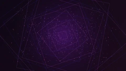 Abstract geometric pattern with shifting perspective and purple outlines Stock Footage 326991749