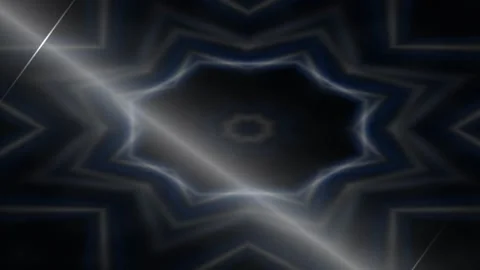 Abstract Geometric Pattern Shimmering Lights in Dark Night Setting Stock Footage 337888561