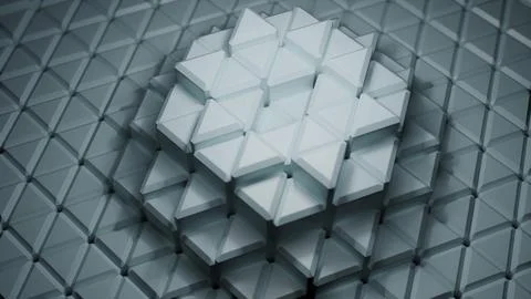 An Abstract Geometric Pattern that showcases Layers and Depth in a vibrant イラスト素材