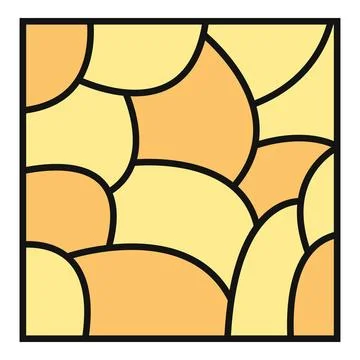 Abstract geometric pattern showing stained glass style 스톡 일러스트