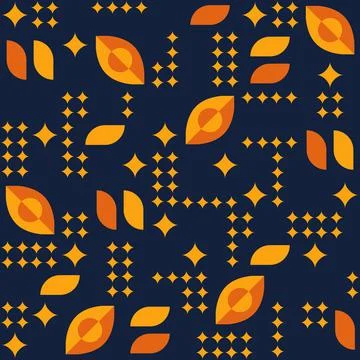 Abstract geometric pattern with simple shapes of different size Illustrazione stock