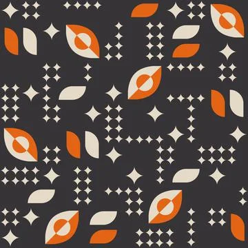 Abstract geometric pattern with simple shapes of different size 스톡 일러스트