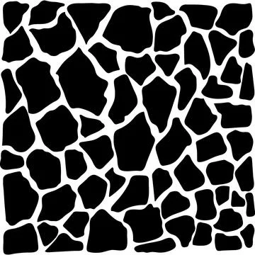 Abstract geometric pattern on the skin of a giraffe Stock Illustration