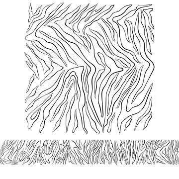 Abstract geometric pattern on the skin of a tiger. Illustrazione stock