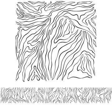 Abstract geometric pattern on the skin of a zebra. Stock Illustration