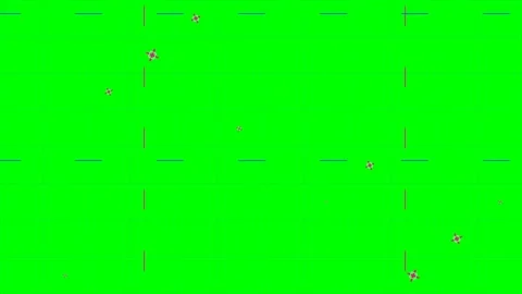 Abstract geometric pattern with small circles on a bright green background Stock Footage 340263387