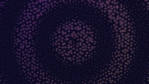 Abstract geometric pattern with small diamond shapes in gradient colors Stock Footage 348717522