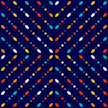 Abstract geometric pattern, small spots and dots Illustrazione stock
