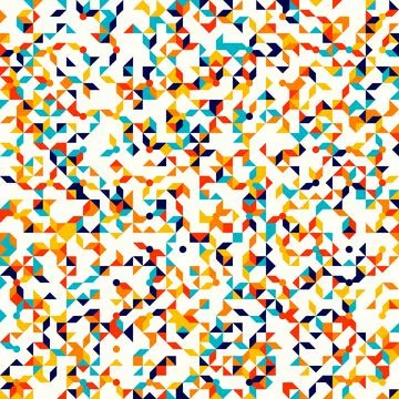Abstract geometric pattern, small spots and dots Stock Illustration