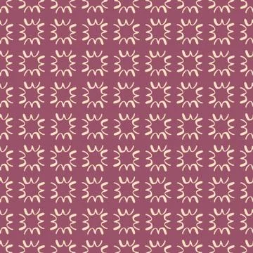 Abstract geometric pattern with small white elements on purple background. Stock Illustration