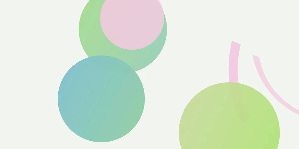 Abstract geometric pattern with soft pastel circles 스톡 일러스트
