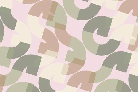 Abstract geometric pattern with soft pastel colors Stock Photos