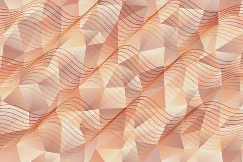 Abstract geometric pattern with soft pink and beige colors Stock Photos