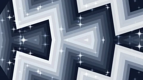 Abstract geometric pattern with sparkling stars Vídeos de archivo 331358817