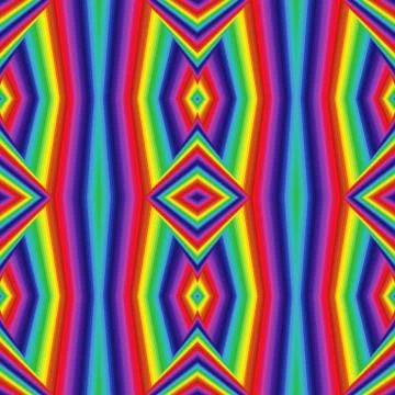Abstract geometric pattern in spectrum colors Stock Illustration