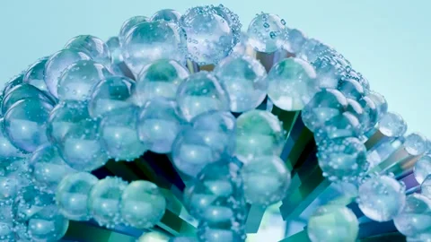 Abstract geometric pattern of spheres, Dynamic motion design, waves of spheres Stock Footage 262508714