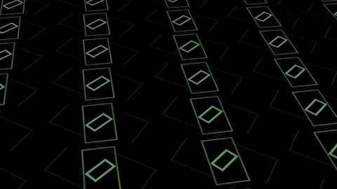 Abstract Geometric Pattern with Squares and Rectangles Stock Footage 301686507