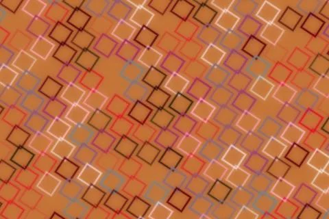 Abstract geometric pattern with squares and lines in brown 스톡 일러스트