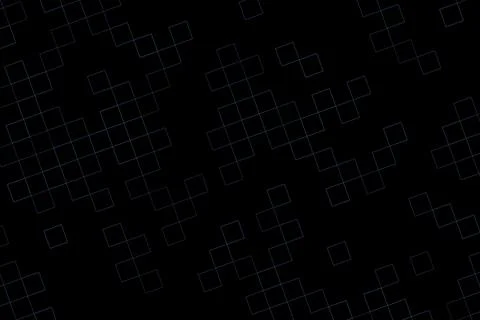 Abstract geometric pattern with squares and lines on black background 스톡 일러스트