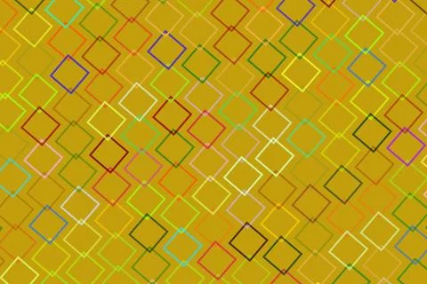 Abstract geometric pattern with squares and lines in gold Stock Illustration